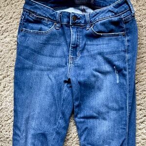 Just USA Distressed Medium Wash Skinny Jeans Size 6